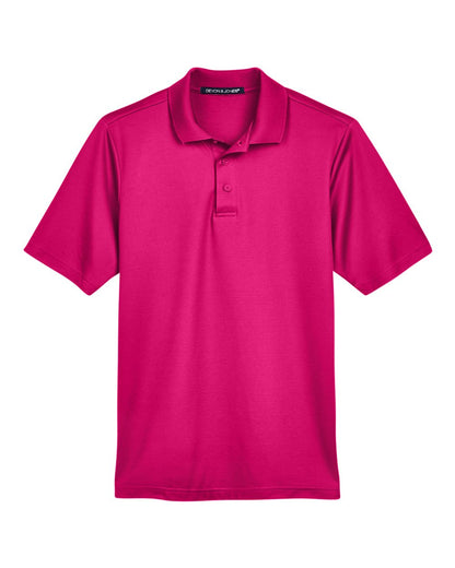 Devon & Jones Men's CrownLux Performance® Plaited Polo DG20 #color_Crown Raspberry