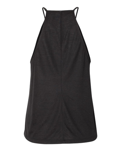 BELLA + CANVAS Women's Flowy High-Neck Tank 8809 #color_Black