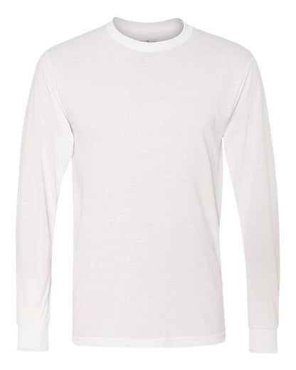 JERZEES Unisex Dri-Power® Performance Long Sleeve T-Shirt 21MLR #color_White