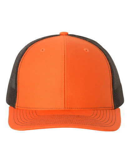 Richardson Snapback Trucker Cap 112 #color_Orange/ Black