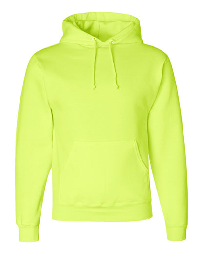 JERZEES Unisex Super Sweats NuBlend® Hooded Sweatshirt 4997MR #color_Safety Green