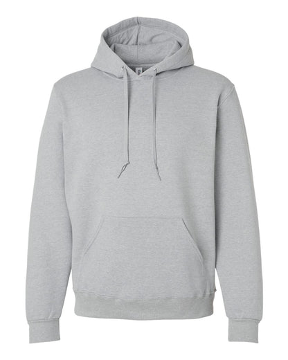 JERZEES Unisex Eco™ Premium Blend Ring-Spun Hooded Sweatshirt 700MR #color_Frost Grey Heather