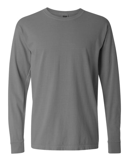 Comfort Colors Unisex Garment-Dyed Heavyweight Long Sleeve T-Shirt 6014 #color_Grey