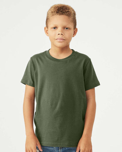 BELLA + CANVAS Youth Jersey Tee 3001Y #colormdl_Military Green