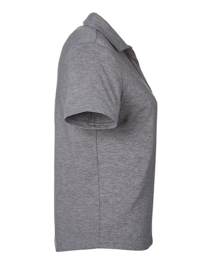 Glyder Women's Fairway Marbled Jersey Polo PDP7058 #color_Ash Grey