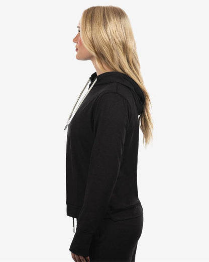 Burnside Women's Dawn to Dusk Hooded Sweatshirt 5667 #colormdl_Heather Black