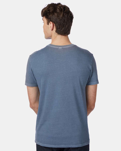 Alternative Heritage Garment Dyed Distressed Tee 4850 #colormdl_Dark Blue Pigment