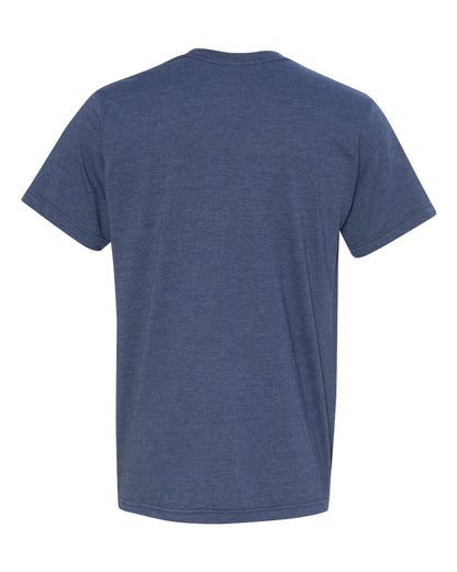 Bayside USA-Made 50/50 Fine Jersey T-Shirt 5010 #color_Heather Navy