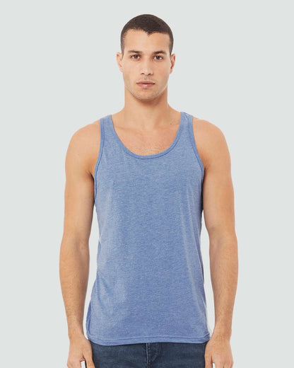 BELLA + CANVAS Triblend Tank 3484 #colormdl_Blue Triblend