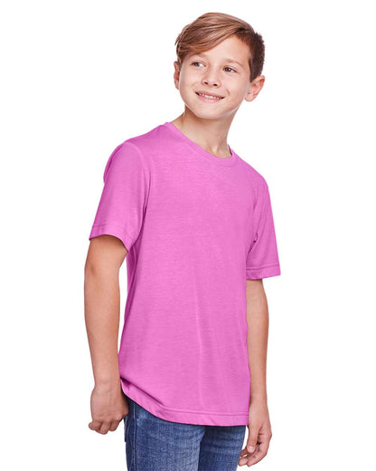 CORE365 Youth Fusion ChromaSoft™ Performance T-Shirt CE111Y #colormdl_Charity Pink