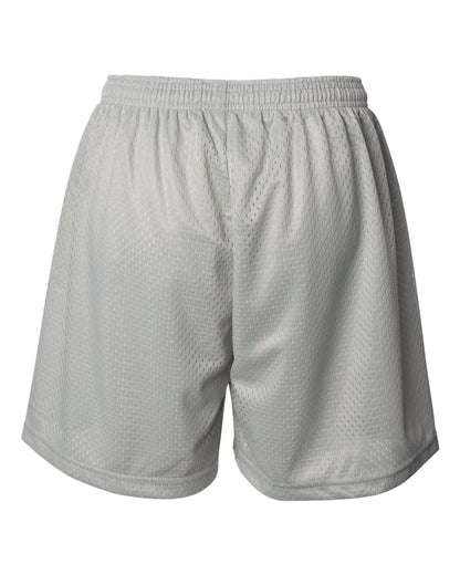 Badger Women's Pro Mesh 5" Shorts with Solid Liner 7216 #color_Silver