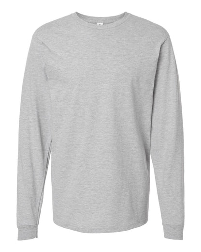 Tultex Heavyweight Jersey Long Sleeve T-Shirt 291 #color_Heather Grey