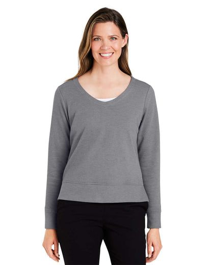 Devon & Jones Women's New Classics® Charleston Pullover DG482W #colormdl_Graphite Melange