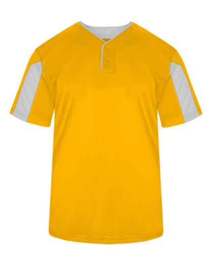 Alleson Athletic Striker Placket 7976 #color_Gold/ White