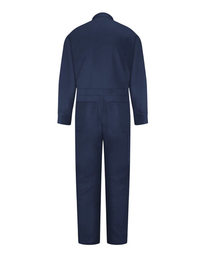 Red Kap Men's Snap-Front Cotton Coverall CC14 #color_Navy