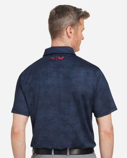 Puma Golf Men's Volition Camo Cover Polo 537471 #colormdl_Navy Blazer