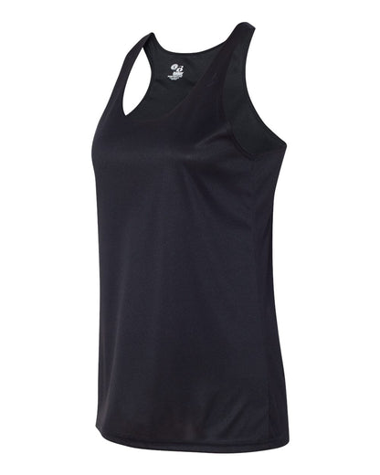 Badger Women’s B-Core Racerback Tank Top 4166 #color_Black