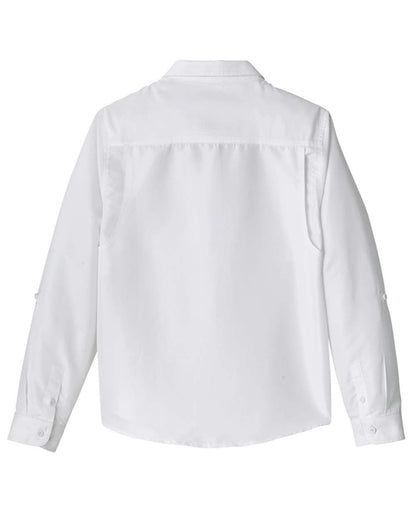 Harriton Women's Key West Performance Staff Shirt M580LW #color_White