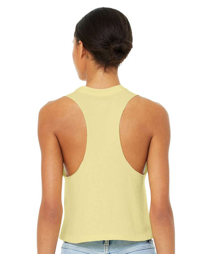 BELLA + CANVAS Women's Racerback Crop Tank 6682 #colormdl_Heather French Vanilla