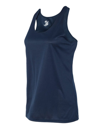 Badger Women’s B-Core Racerback Tank Top 4166 #color_Navy