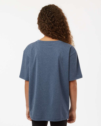 AllPro Youth Pro-Lock Performance T-Shirt 48000Y #colormdl_Heather Navy