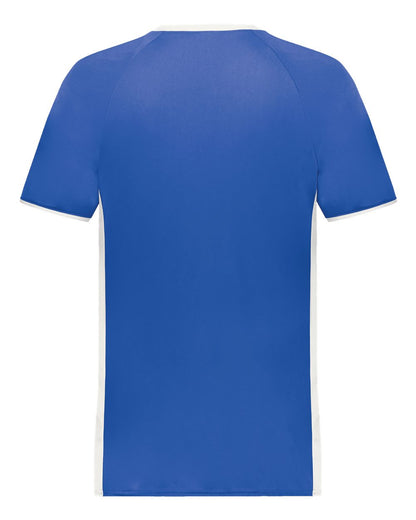 Augusta Sportswear Youth Cutter V-Neck Jersey 6908 #color_Royal/ White
