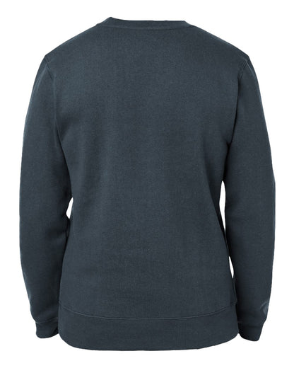 J. America Unisex Premium Fleece Crewneck Sweatshirt 8424 #color_Navy