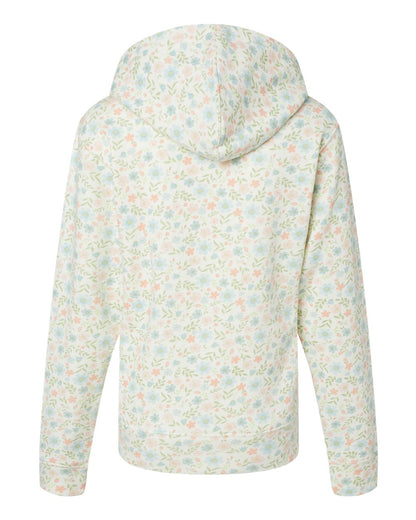 J. America Men's Triblend Fleece Hooded Sweatshirt 8871 #color_Floral Triblend