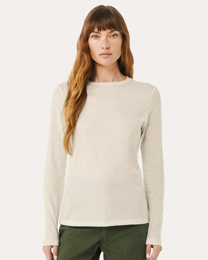 BELLA + CANVAS Women’s Jersey Long Sleeve Tee 6500 #colormdl_Heather Dust