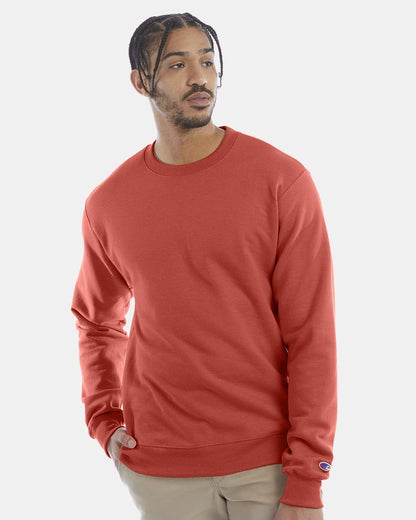Champion Unisex Powerblend® Crewneck Sweatshirt S600 #colormdl_Red River Clay