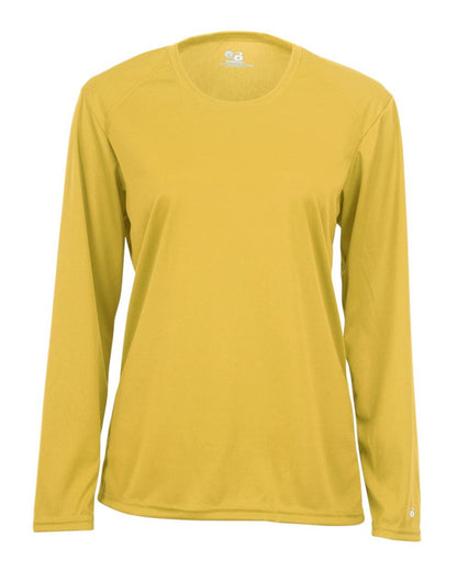 Badger Women's B-Core Long Sleeve T-Shirt 4164 #color_Gold