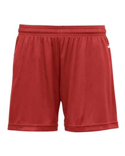 Badger Women's B-Core 5" Inseam Shorts 4116 #color_Red