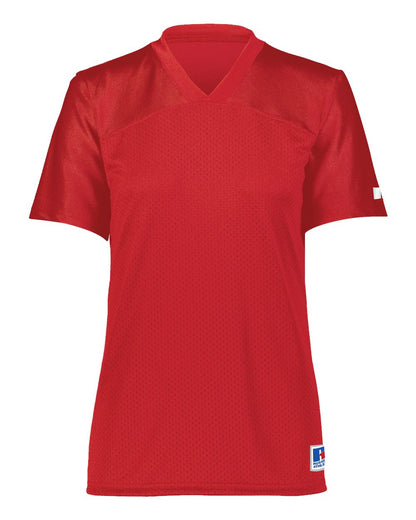 Russell Athletic Women's Solid Flag Football Jersey R0593X #color_True Red