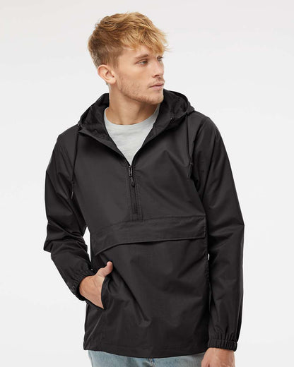 Independent Trading Co. Men's Nylon Anorak EXP94NAW #colormdl_Black