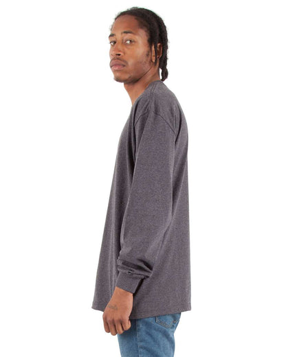 Shaka Wear Men's Max Heavyweight Long Sleeve T-Shirt SHMHLS #colormdl_Charcoal Grey Heather