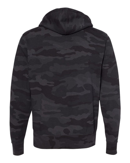 Independent Trading Co. Unisex Lightweight Hooded Sweatshirt AFX90UN #color_Black Camo