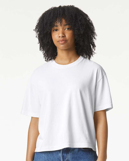 Comfort Colors Women's Garment-Dyed Heavyweight Boxy T-Shirt 3023CL #colormdl_White