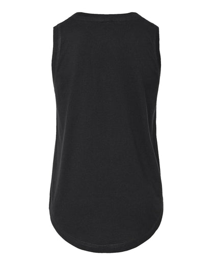 LAT Girls' Relaxed Fine Jersey Tank 2692 #color_Black