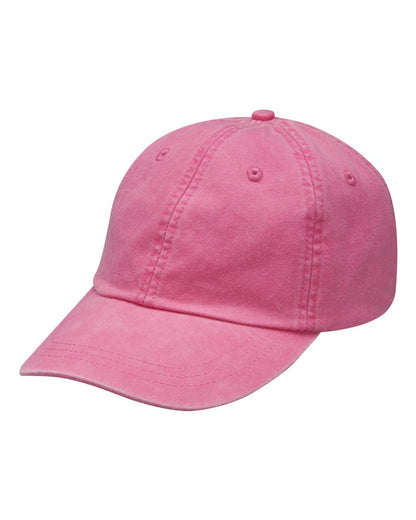 Adams Headwear Optimum Pigment-Dyed Dad Hat LP101 #color_Hot Pink