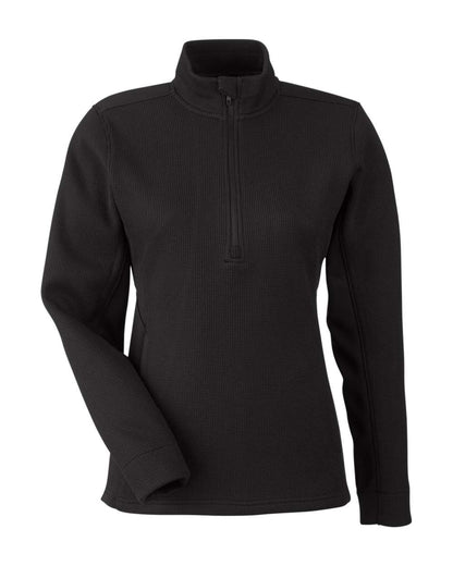 Spyder Women's Constant Canyon Quarter-Zip Pullover S18092 #color_Black