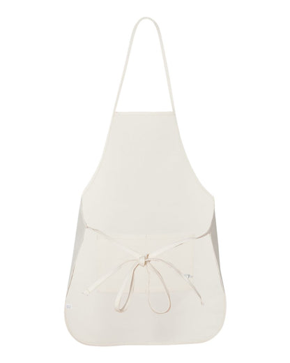 Liberty Bags Long Butcher Block Apron 5505 #color_Natural