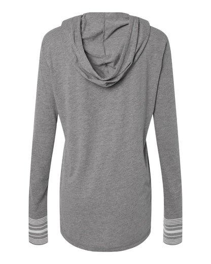 MV Sport Women's Heathered Jersey Hooded Tunic W19439 #color_Graphite