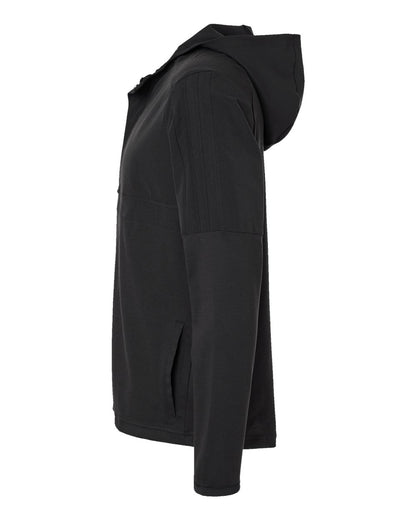Adidas Men's Half-Zip Hooded Anorak A607 #color_Black