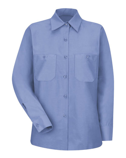 Red Kap Women's Industrial Work Shirt SP13 #color_Light Blue