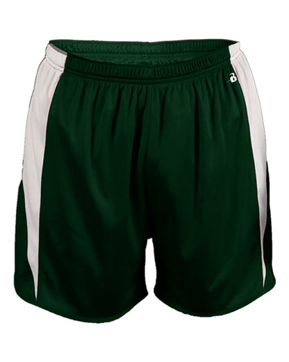 Alleson Athletic Men's Stride Shorts 7273 #color_Forest/ White