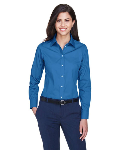 Devon & Jones Women's Crown Collection® Oxford Woven Dress Shirt D630W #colormdl_French Blue
