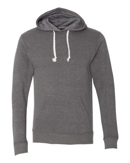 J. America Men's Triblend Fleece Hooded Sweatshirt 8871 #color_Smoke Triblend