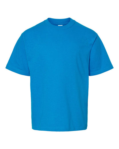 M&O Youth Gold Soft Touch T-Shirt 4850 #color_Turquoise