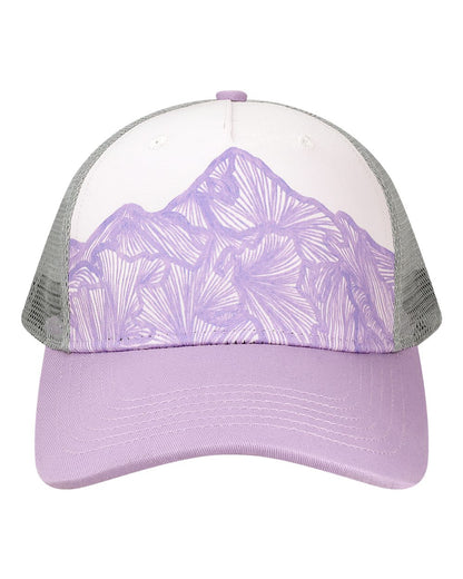 LOCALE Trucker Cap 5PTKR #color_Purple Ranges/ Lavendar Sophia G