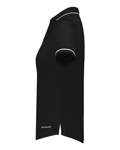 Holloway Women's CoolCore® Polo 222701 #color_Black/ White